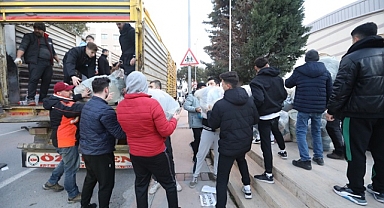 Buca afet bölgesiyle tek yürek