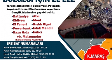 Kınık'tan Deprem Bölgesine Yardım Eli