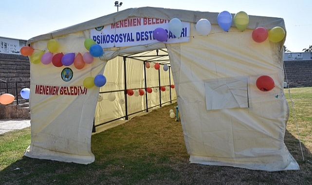Menemen Belediyesi’nden Afetzedelere Psikolojik Destek