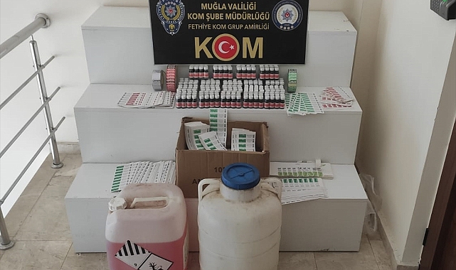 Muğla&#039;da sahte krem ürettiği öne sürülen şüpheli yakalandı