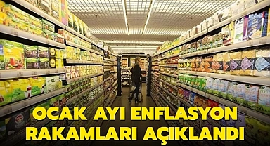 Ocak ayı enflasyon rakamları açıklandı