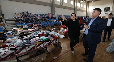 Özkan "Depremzede misafirlerimizi ziyaret ettik"