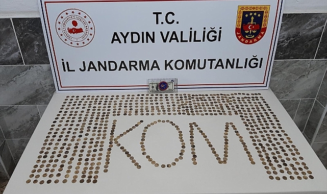 Aydın'da 757 sikke ele geçirildi