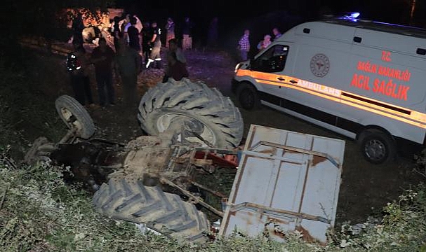 Aydın'da devrilen traktörün sürücüsü hayatını kaybetti