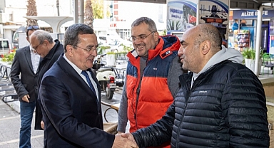 Batur’dan Gıda Çarşısı esnafına ‘destek teşekkürü
