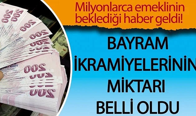 Emeklinin bayram ikramiyesi belli oldu