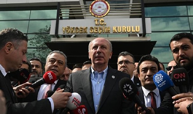 İnce YSK&#039;ye cumhurbaşkanlığı başvurusunda bulundu