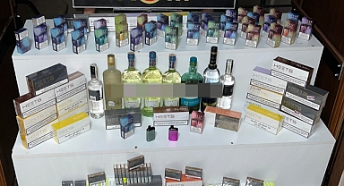 Kaçak alkol ile sigara sattığı ileri sürülen Ukraynalı yakalandı
