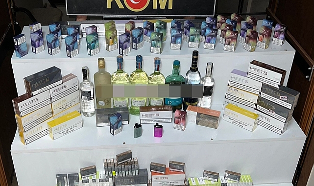 Kaçak alkol ile sigara sattığı ileri sürülen Ukraynalı yakalandı