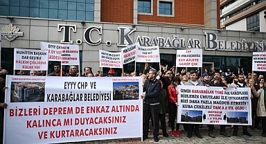 Karabağlar Belediyesini protesto ettiler
