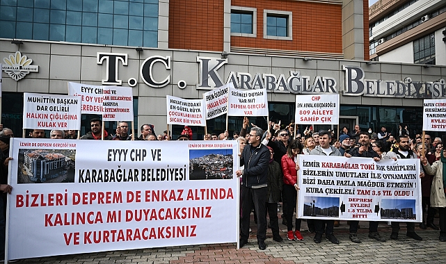 Karabağlar Belediyesini protesto ettiler