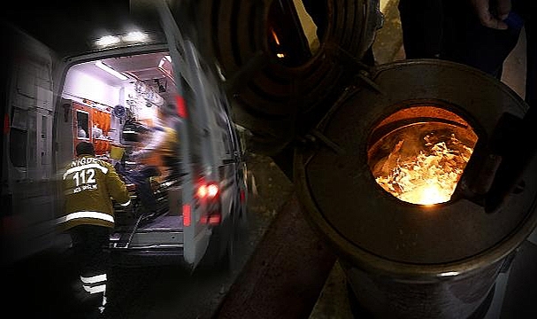 Sobadan çıkan karbonmonoksit gazıdan zehirlendi