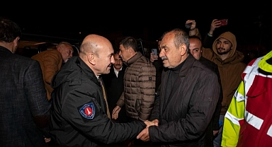 Soyer deprem ve selden etkilenen kardeş belediye Tut'u ziyaret etti