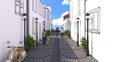 Urla Kentsel Sit Sokak Sağlıklaştırma çalışmaları başladı