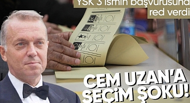 YSK, 3 cumhurbaşkanı adaylığı başvurusunu reddetti!