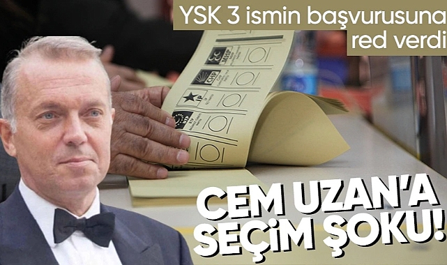 YSK, 3 cumhurbaşkanı adaylığı başvurusunu reddetti!