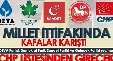 4 parti seçime CHP listesinden girecek