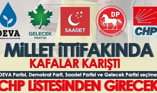 4 parti seçime CHP listesinden girecek