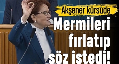 Akşener mermileri kürsüden attı ve seçimde söz istedi