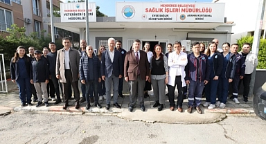 Başkan V. Erkan Özkan çalışma arkadaşları ile bayramlaştı