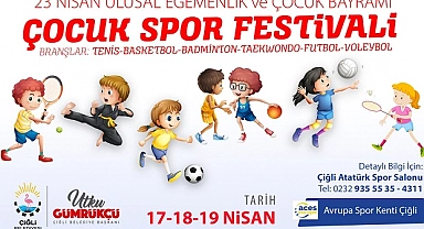 Çiğli “23 Nisan Çocuk Spor Festivaline” Hazır