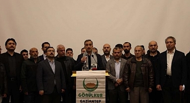 Gaziantep'te 'Gönüllü Kuruluşlar'dan İsrail'e Tepki