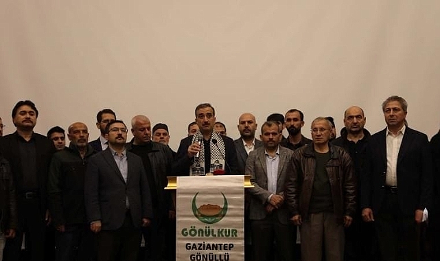 Gaziantep'te 'Gönüllü Kuruluşlar'dan İsrail'e Tepki