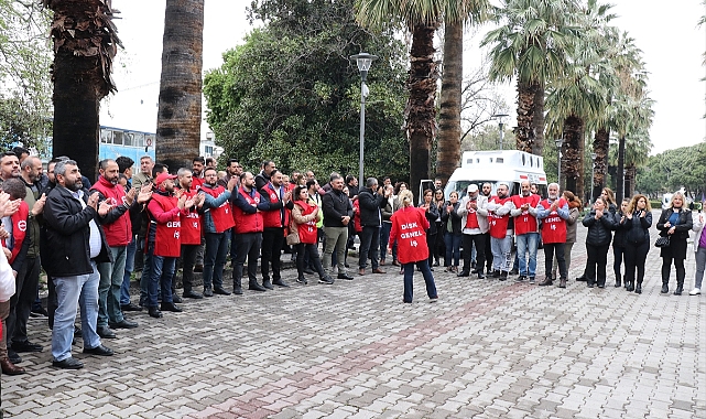 İZELMAN çalışanları 3 saat iş bıraktı