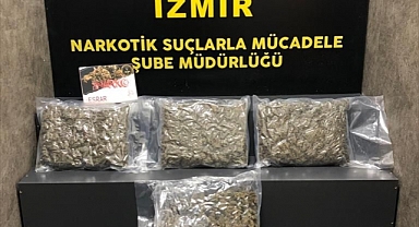 İzmir'de 13 kilo esrar ele geçirildi, 2 şüpheli tutuklandı