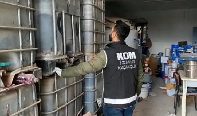 İzmir'de 46 bin litre karışımlı akaryakıt ele geçirildi