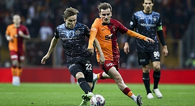 Lider Galatasaray sahasında kazandı
