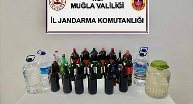 Muğla'da kaçak içki operasyonunda bir kişi gözaltına alındı