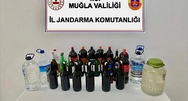 Muğla'da kaçak içki operasyonunda bir kişi gözaltına alındı