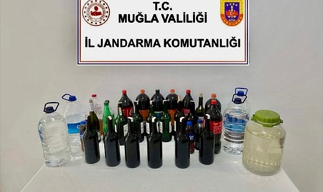 Muğla'da kaçak içki operasyonunda bir kişi gözaltına alındı