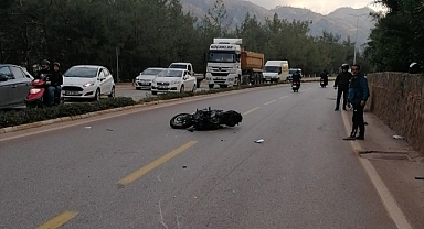 Muğla'da motosikletin çarptığı yaya hayatını kaybetti