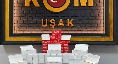 Uşak'ta 40 bin bandrolsüz makaron ele geçirildi
