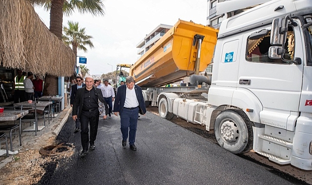 Başkan Soyer, Çeşme'deki yatırımları inceledi