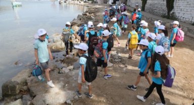 Bodrum'da öğrencilere 'çevre' bilinci aşılanıyor