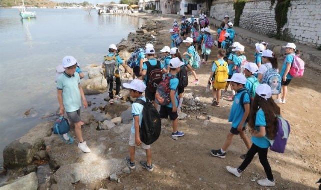 Bodrum'da öğrencilere 'çevre' bilinci aşılanıyor