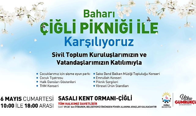 Çiğli Belediyesi’nden Bahara Merhaba Pikniği