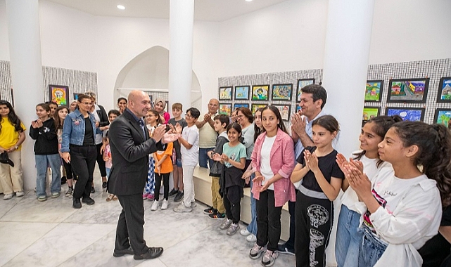 Çocuklar hayallerindeki mahalleyi resmetti