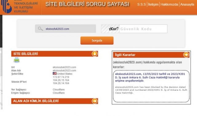 Ekşi Sözlük'e erişim engeli!