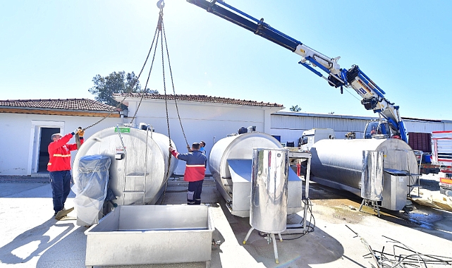 Hataylı süt üreticilerine İzmir’den tank desteği