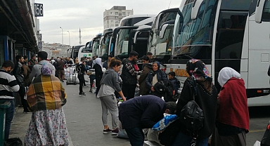 Otogarlarda seçim hareketliliğ başladı