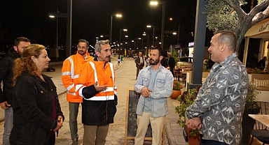 Urla’da Çeşmealtı ve İskele sahilleri ışıl ışıl