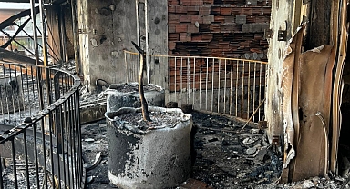 Yanan Folkart evleri hayalet şehri andırıyor