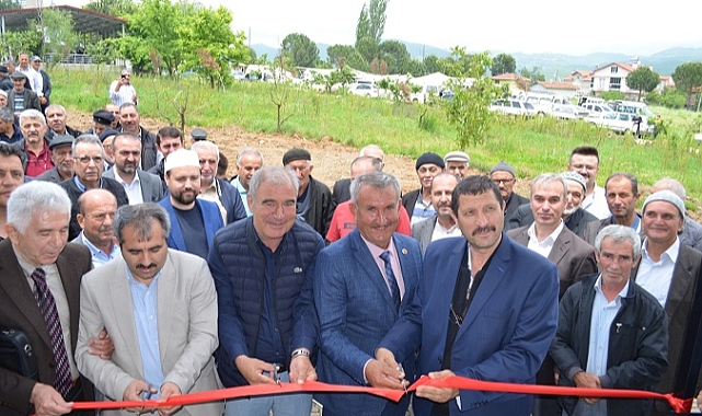 Demirci Söğütcük'de Yeni Yapılan Camii Dualarla  İbadete Açıldı