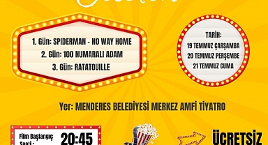 Menderes’te Yazlık Sinema Günleri Başlıyor
