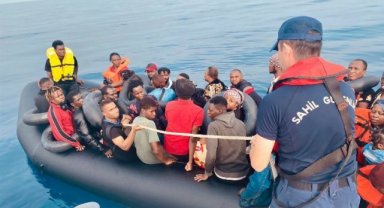 Aydın açıklarında 134 düzensiz göçmen kurtarıldı