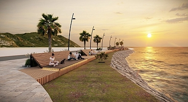 Çiftlikköy’e yeni sahil düzenlemesi ve güneşlenme terasları geliyor